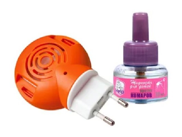 HELP Комплект ДЕТСКИЙ от КОМАРОВ: фумигатор + жидкость 30 ночей /24